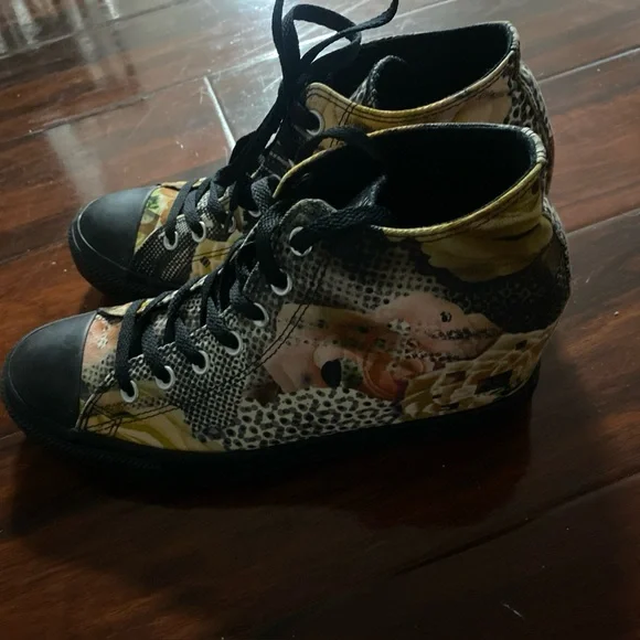 Converse Chuck Taylor All Star Multi Color Hidden Heel WedgeSz 11 US ( N -9 )
